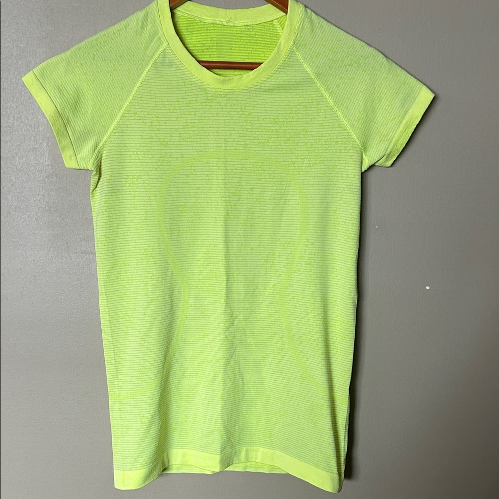 Lululemon Neon Yellow Athletic Tee